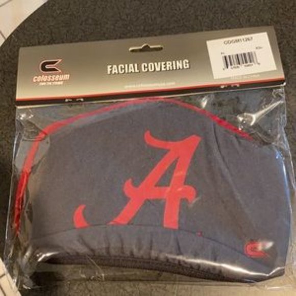Alabama Crimson Tide 2 Pack Face masks New - Picture 2 of 4